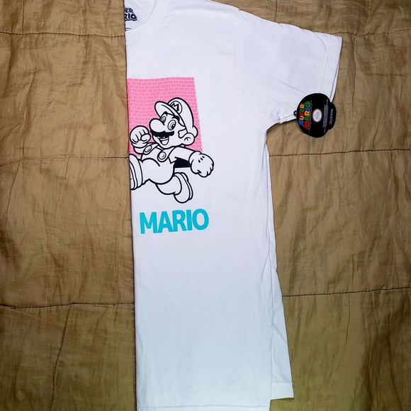 VINTAGE SUPER MARIO LOGO Men's size M - Picture 2 of 5